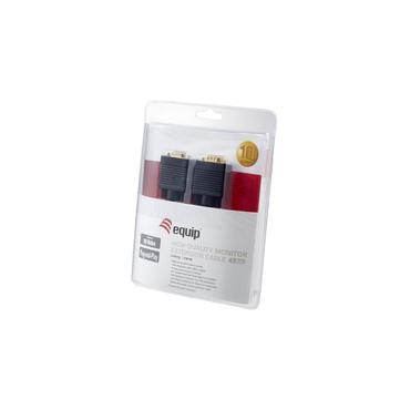 Equip 218130 VGA kabel 1,8 m VGA (D-Sub) Sort