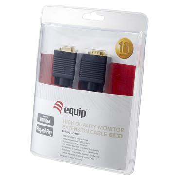 Equip 218130 VGA kabel 1,8 m VGA (D-Sub) Sort