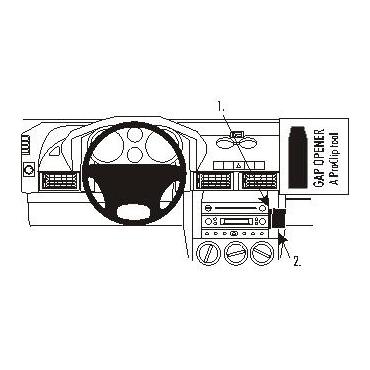 Brodit ProClip Angled Mount - monteringsbeslag til køretøjer