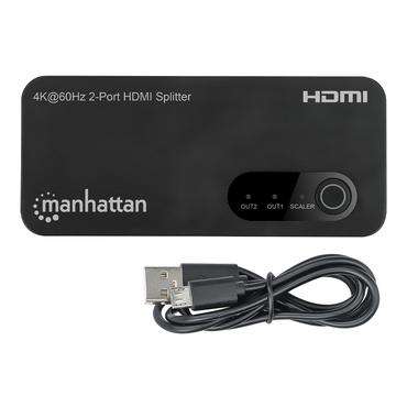 Manhattan 207614 video-splitter HDMI 2x HDMI