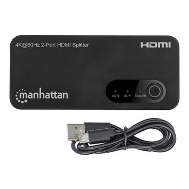 Manhattan 207614 video-splitter HDMI 2x HDMI
