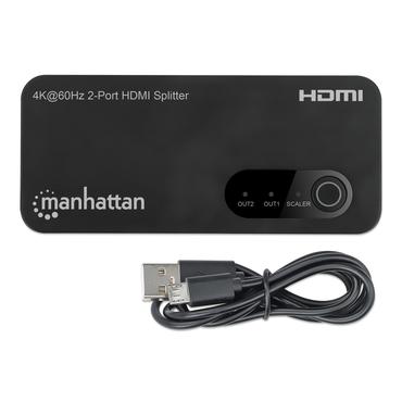 Manhattan 207614 video-splitter HDMI 2x HDMI
