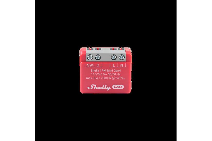 Allterco Robotics Afbryder - 16 mm - Rød - 110 - 240 V - Bluetooth 5.0 - 8 A - 29 mm