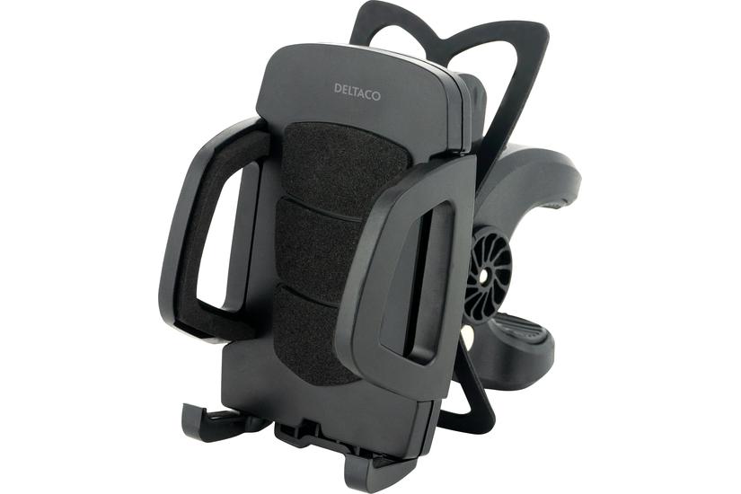 DELTACO ARM-B100 - cykelh&aring;llare f&ouml;r mobiltelefon - l&ouml;stagbar, rymmer upp till 300 g