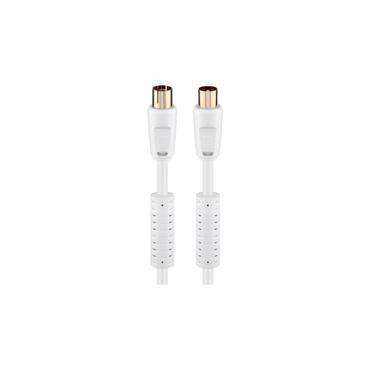 Goobay 67279 koaxial kabel 5 m Koaksial Hvid