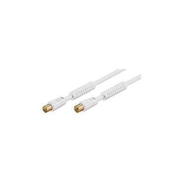 Goobay 67279 koaxial kabel 5 m Koaksial Hvid
