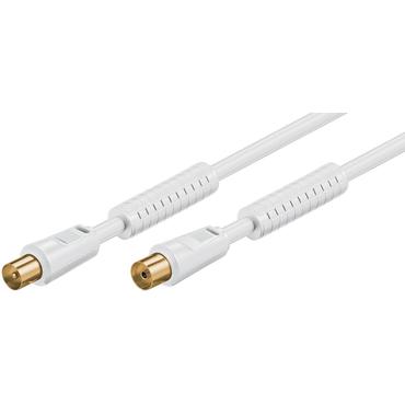 Goobay 67279 koaxial kabel 5 m Koaksial Hvid