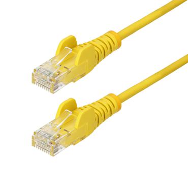 StarTech.com 1.5m Yellow Slim CAT6 Ethernet Cable, Snagless, 28AWG, LSZH - patch-kabel - 1.5 m - gul