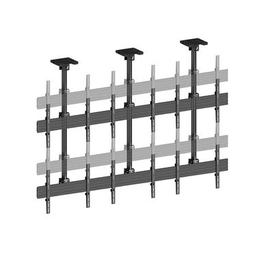 Multibrackets M Pro MBC3X2U monteringssats - f&ouml;r 6 LCD-bildsk&auml;rmar - svart