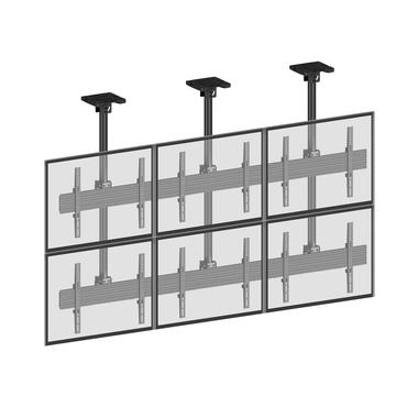 Multibrackets M Pro MBC3X2U monteringssats - f&ouml;r 6 LCD-bildsk&auml;rmar - svart