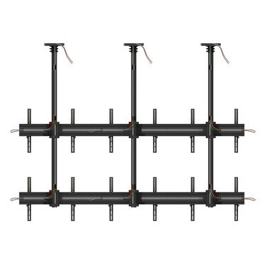 Multibrackets M Pro MBC3X2U monteringssats - f&ouml;r 6 LCD-bildsk&auml;rmar - svart