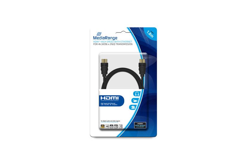 MediaRange HDMI-kabel med Ethernet - 1.8 m