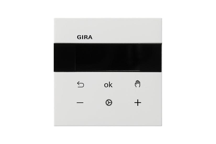 Gira Termostat - -5-45 °C - pure white glossy
