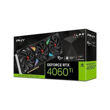 PNY XLR8 GeForce RTX 4060 Ti 16GB Gaming VERTO EPIC-X RGB Overclocked Triple Fan Grafikkort - 16GB GDDR6 - NVIDIA RTX 4060 Ti - PCI Express 4.0 x16 (x8 mode)