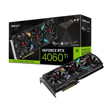 PNY XLR8 GeForce RTX 4060 Ti 16GB Gaming VERTO EPIC-X RGB Overclocked Triple Fan Grafikkort - 16GB GDDR6 - NVIDIA RTX 4060 Ti - PCI Express 4.0 x16 (x8 mode)