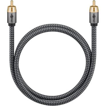 Mono RCA Cable, 2 m, Sharkskin Grey