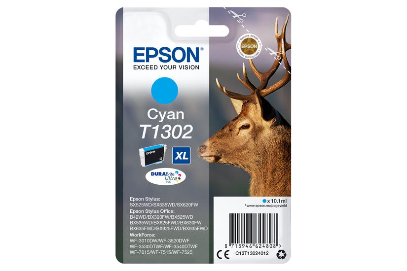 Epson T1302 - XL - cyan - original - bl&auml;ckpatron