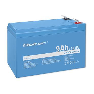 Qoltec - batteri - 12,8 V, BMS - LiFePO4 - 9 Ah - 115.2 Wh