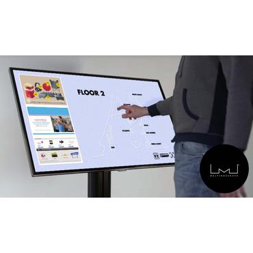 Multibrackets M Public Display Stand 80 HD Floorbase Single - ställ - för LCD-display - svart