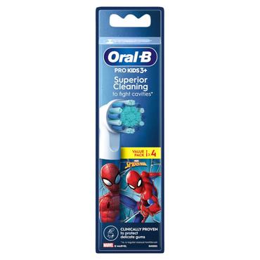 Oral-B Kids Pro Kids3+ 4 stk Flerfarvet, Hvid
