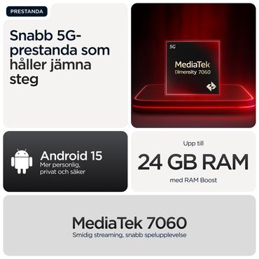 Motorola moto g56 5G 17,1 cm (6.72") Hybrid Dual SIM Android 15 USB Type-C 8 GB 256 GB 5200 mAh Sort