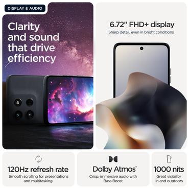 Motorola moto g56 5G 17,1 cm (6.72") Hybrid Dual SIM Android 15 USB Type-C 8 GB 256 GB 5200 mAh Sort