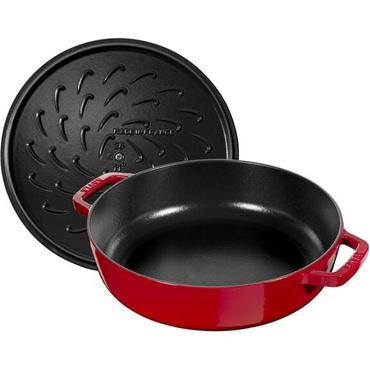Deep frying pan with lid STAUB 28 cm 40511-474-0