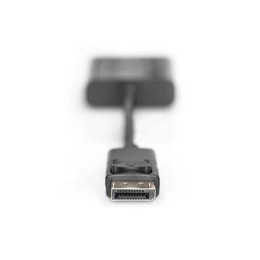 Digitus AK-340410-001-S videokabel adapter 0,15 m DisplayPort VGA (D-Sub) Sort