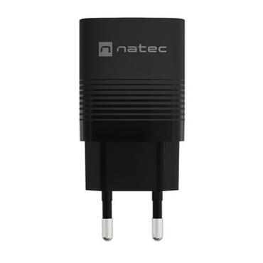 NATEC NUC-2141 oplader til mobil enhed Universel Sort Vekselstrøm Hurtig opladning Indendørs