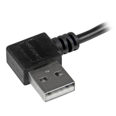 StarTech.com Micro-USB-kabel med r&auml;tvinkliga anslutningar - M/M - 1 m - USB-kabel - mikro-USB typ B till USB - 1 m