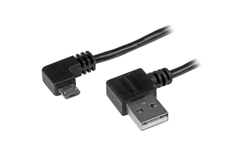 StarTech.com Micro-USB-kabel med r&auml;tvinkliga anslutningar - M/M - 1 m - USB-kabel - mikro-USB typ B till USB - 1 m