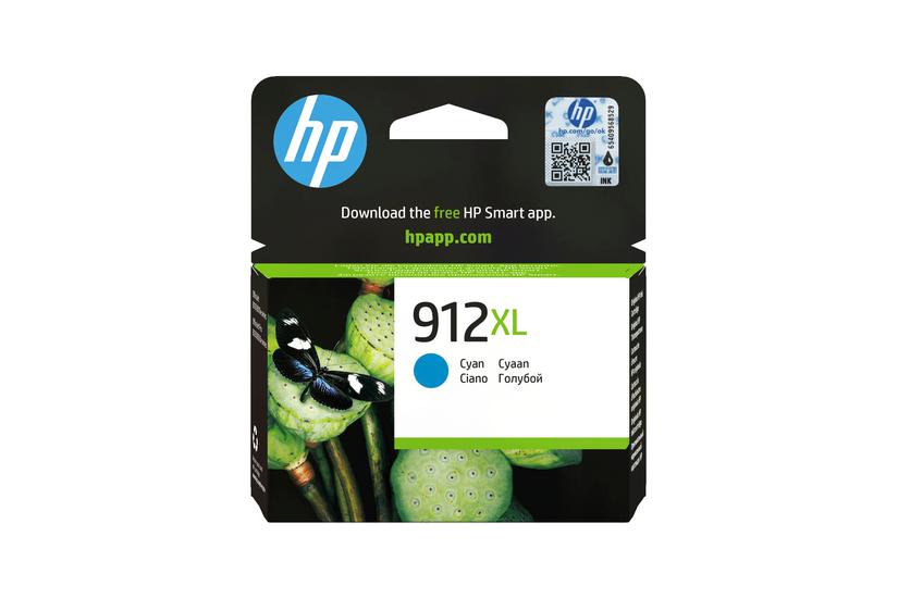 HP 912XL Original Ink-bl&aelig;kpatron med h&oslash;j kapacitet, cyan