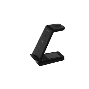 Essentials 1110692 oplader til mobil enhed Headset, Smartphone, SmartWatch Sort USB Trådløs opladning Hurtig opladning Indendørs