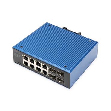 INDUSTRI 8+4-PORTAR E POE SWITCH