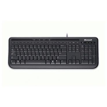 Microsoft Wired Desktop 600 - tastatur og mus-sæt - UK - sort