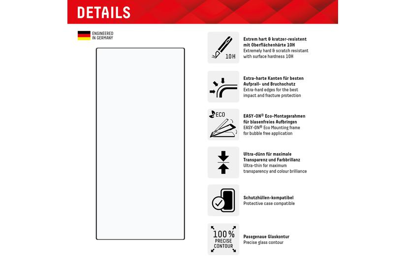 Displex 01910 Skærm og -bagsidebeskytter til mobiltelefon Bagside/skærmbeskytter Samsung 1 stk