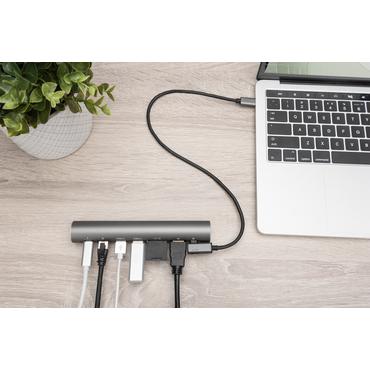 Digitus - stander til bærbar PC - USB-C, variabel