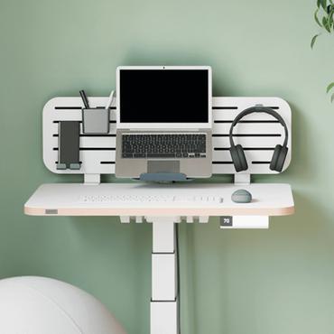 Leitz Ergo pegboard organiseringstavle til skrivebordet med laptop holder, 80x25 cm