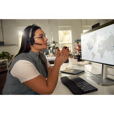 HP Poly Voyager Focus 2-M USB-C-C Headset USB-C/A Adapter Charging Stand