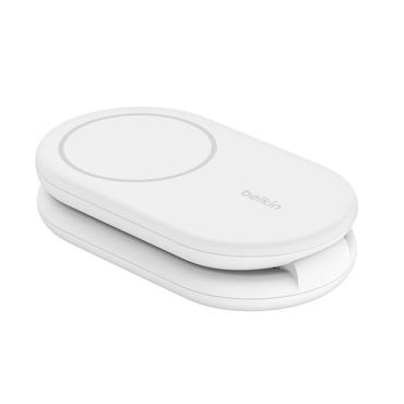 Belkin BoostCharge trådløs opladningsstander - magnetisk, foldbar, med Qi2 - 15 Watt - MFI Certified