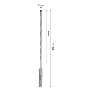 Bosch Expert SDS-plus-7X - borebit - for granit, h&aelig;rdet beton, forst&aelig;rket beton, gneiss, beton