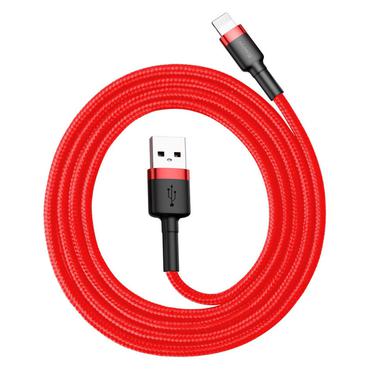 Kabel USB Baseus Kewlarowy, Lightning 2.4A 1M czerwony
