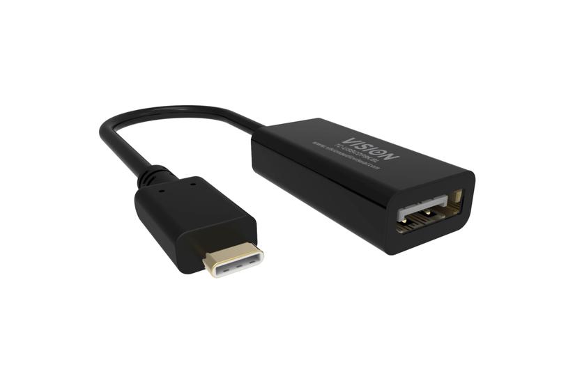Vision USB-kabel - 15 m - USB Type-C - DisplayPort - USB 3,1