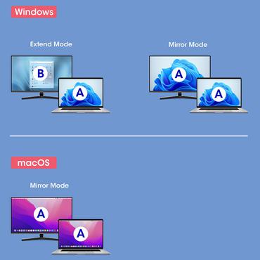 Manhattan 153706 videokabel adapter 0,15 m USB Type-C HDMI Type A (Standard) Sort, Sølv