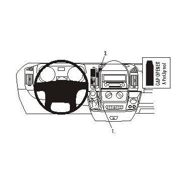 Brodit ProClip Center mount - montering för mobiltelefon