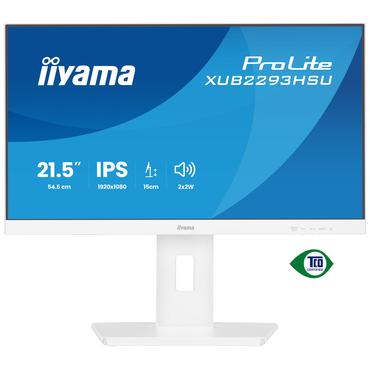iiyama ProLite XUB2293HSU-W7 computersk&aelig;rm 54,6 cm (21.5") 1920 x 1080 pixel Fuld HD LED Hvid