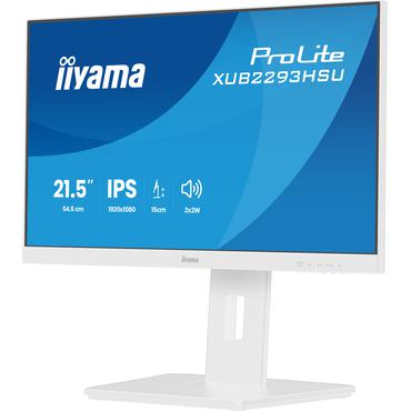 iiyama ProLite XUB2293HSU-W7 computersk&aelig;rm 54,6 cm (21.5") 1920 x 1080 pixel Fuld HD LED Hvid