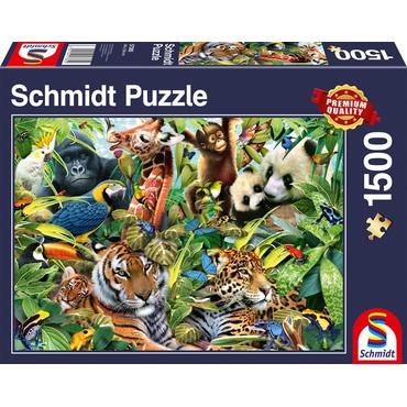 Schmidt Spiele 57385 puslespil 1500 stk Dyr
