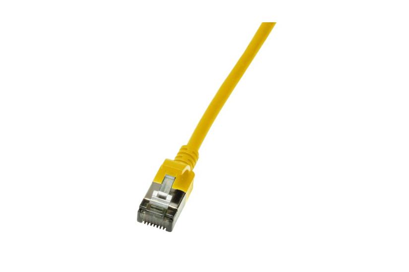LogiLink Slim U/FTP netværkskabel Gul 0,5 m Cat6a U/FTP (STP)