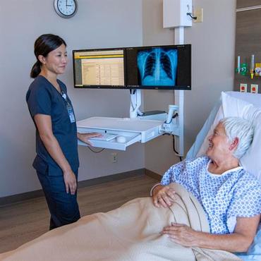 Ergotron CareFit komponenter för montering - för 2 LCD-skärmar - vit